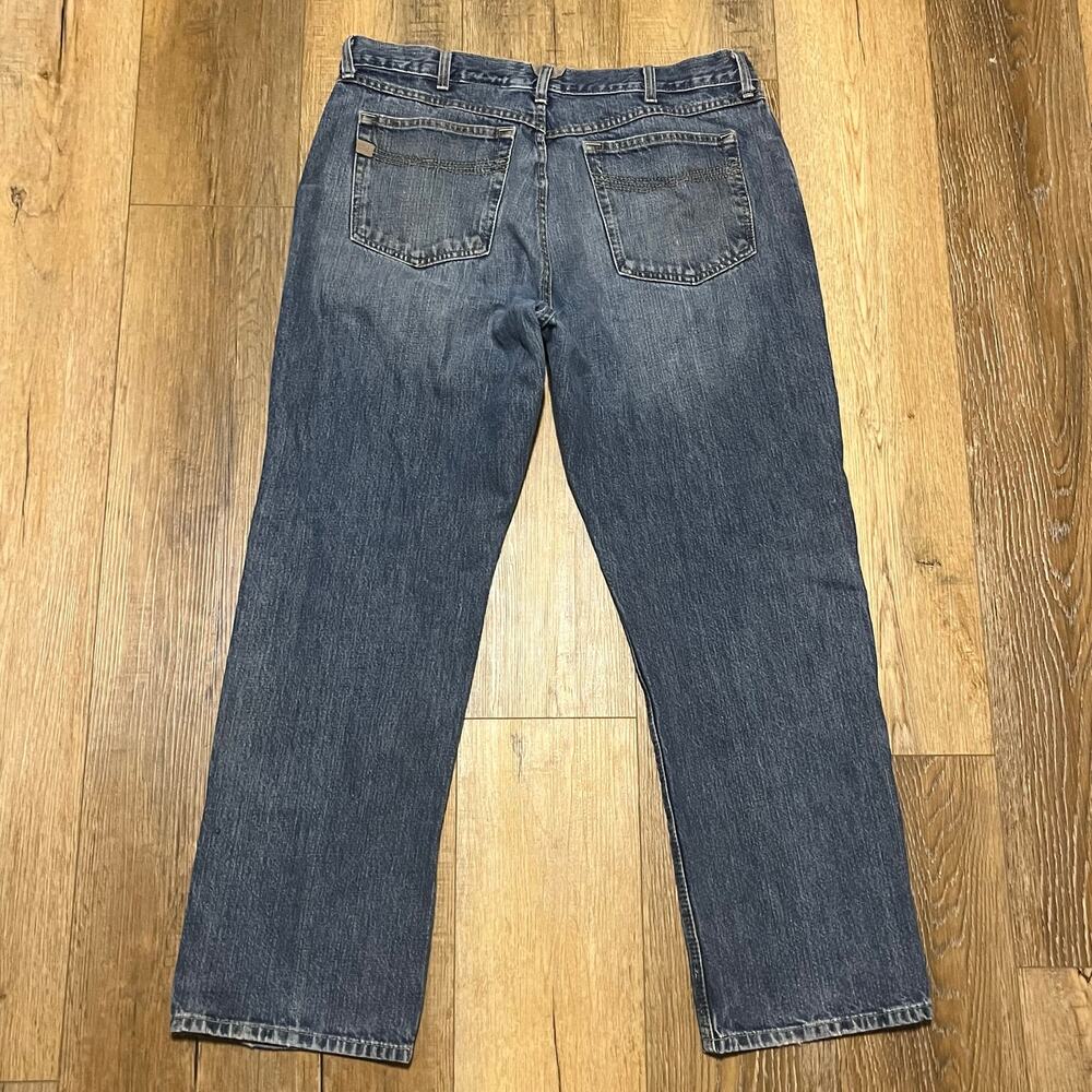 Ariat M3 Jeans Men's 38x32 Athletic Straight Leg Denim Medium Wash Work Western - Picture 4 of 9